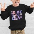 In My Principal Era Groovy School Headmaster Back To School Graphic Kid Sweatshirt In My Principal Era Groovy School Headmaster Back To School Graphic Kid Sweatshirt