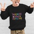 Progress Over Perfection Back To School Tshirt Graphic Kid Sweatshirt Progress Over Perfection Back To School Tshirt Graphic Kid Sweatshirt