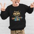 Proud Mom Of The Kindergarten Dude Back To School Graphic Kid Sweatshirt