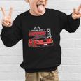 Racing Into 1st Grade Race Car Back To School Boys Graphic Kid Sweatshirt Racing Into 1st Grade Race Car Back To School Boys Graphic Kid Sweatshirt