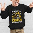 Im Ready To Crush Kindergarten Boys Back To School Graphic Kid Sweatshirt Im Ready To Crush Kindergarten Boys Back To School Graphic Kid Sweatshirt