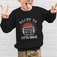 Ready To Tackle 5th Grade Back To School Football Graphic Kid Sweatshirt Ready To Tackle 5th Grade Back To School Football Graphic Kid Sweatshirt