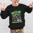 Rollin' Into Kindergarten Monster Truck Back To School Boys Graphic Kid Sweatshirt Rollin' Into Kindergarten Monster Truck Back To School Boys Graphic Kid Sweatshirt