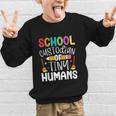 School Custodian Of Tiny Humans Back To School Janitor Graphic Kid Sweatshirt