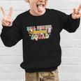 School Hall Monitor Squad Cool Retro Back To School Team Graphic Kid Sweatshirt School Hall Monitor Squad Cool Retro Back To School Team Graphic Kid Sweatshirt