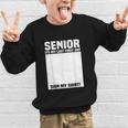 Senior 2026 Last First Day Senior Back To School Sign My Graphic Kid Sweatshirt