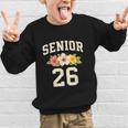 Senior Class Of 2026 Hibiscus Floral Girls Back To School Graphic Kid Sweatshirt