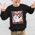 Silly Goose Third Grade Grade Back To School Coquette Girly Graphic Kid Sweatshirt