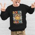 Sixth Grade Dream Team Smile Retro Back To School 6th Grade Graphic Kid Sweatshirt Sixth Grade Dream Team Smile Retro Back To School 6th Grade Graphic Kid Sweatshirt
