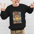 Sixth Grade Oh Hey Smile Retro Back To School 6th Grade Graphic Kid Sweatshirt