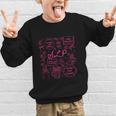 SLP Love Inspire Teach Pink Bow Back To School Graphic Kid Sweatshirt