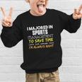 Sports Management Major For Back To School Graphic Kid Sweatshirt Sports Management Major For Back To School Graphic Kid Sweatshirt