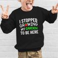 I Stopped Growing My Garden Back To School Gamer Tee Graphic Kid Sweatshirt I Stopped Growing My Garden Back To School Gamer Tee Graphic Kid Sweatshirt