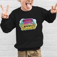 Straight Outta Summer Back To School First Day Fall Autumn Graphic Kid Sweatshirt