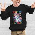 Student Unicorn Ready Back To School Crush 1st Grade Girls Graphic Kid Sweatshirt Student Unicorn Ready Back To School Crush 1st Grade Girls Graphic Kid Sweatshirt