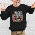 Teaching Science Is My Jam Retro Back To School Strawberry Graphic Kid Sweatshirt Teaching Science Is My Jam Retro Back To School Strawberry Graphic Kid Sweatshirt