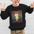 Third Grade Lightning Bolt Pencil 1st Day Of Back To School Graphic Kid Sweatshirt Third Grade Lightning Bolt Pencil 1st Day Of Back To School Graphic Kid Sweatshirt