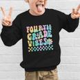 Tie Dye 4th Grade Vibes Fourth Grade Retro Back To School Graphic Kid Sweatshirt Tie Dye 4th Grade Vibes Fourth Grade Retro Back To School Graphic Kid Sweatshirt