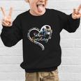 Tie Dye Heart School Secretary Life Tee Cute Back To School Graphic Kid Sweatshirt