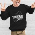 Tigers Cheer Back To School Cheerleading Team Spirit Graphic Kid Sweatshirt Tigers Cheer Back To School Cheerleading Team Spirit Graphic Kid Sweatshirt