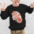 Tigers Cheerleading Back To School Cheer Team Spirit Orange Graphic Kid Sweatshirt Tigers Cheerleading Back To School Cheer Team Spirit Orange Graphic Kid Sweatshirt