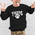 Tigers School Spirit Back To School B Graphic Kid Sweatshirt