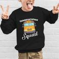 Transportation Squad Back To School Bus Driver Monitor Aide Graphic Kid Sweatshirt Transportation Squad Back To School Bus Driver Monitor Aide Graphic Kid Sweatshirt