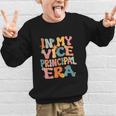 In My Vice Principal Era Groovy Back To School VicePrincipal Graphic Kid Sweatshirt In My Vice Principal Era Groovy Back To School VicePrincipal Graphic Kid Sweatshirt