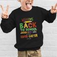 Welcome Back To School Kinder Garten First Day Of School Kid Graphic Kid Sweatshirt