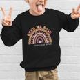 Women's Bruh We Back To School Social Worker Leopard Rainbow Graphic Kid Sweatshirt Women's Bruh We Back To School Social Worker Leopard Rainbow Graphic Kid Sweatshirt