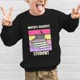 World's Okayest Student Fun Back To School & New Term Graphic Kid Sweatshirt