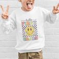 1st Grade Team Back To School Hello First Grade Smile Face Graphic Kid Sweatshirt 1st Grade Team Back To School Hello First Grade Smile Face Graphic Kid Sweatshirt