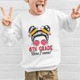6th Grade Here I Come Messy Bun Hair Back To School Girls Graphic Kid Sweatshirt 6th Grade Here I Come Messy Bun Hair Back To School Girls Graphic Kid Sweatshirt