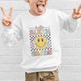 6th Grade Team Back To School Hello Sixth Grade Smile Face Graphic Kid Sweatshirt