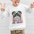 Back To School Bruh I'm In 2nd Grade Cute Girls Messy Bun Graphic Kid Sweatshirt Back To School Bruh I'm In 2nd Grade Cute Girls Messy Bun Graphic Kid Sweatshirt