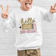 Back To School Hello Second 2nd Grade Leopard Pencil Girl Graphic Kid Sweatshirt Back To School Hello Second 2nd Grade Leopard Pencil Girl Graphic Kid Sweatshirt