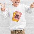 Back To School Notebook And Pencil Graphic Design Premium Tri-Blend Graphic Kid Sweatshirt
