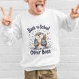 Back To School Like An Otter Boss Cute First Day Of School Graphic Kid Sweatshirt Back To School Like An Otter Boss Cute First Day Of School Graphic Kid Sweatshirt