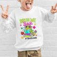 Bruh We Back Third Grade Cute Frog Back To School Graphic Kid Sweatshirt Bruh We Back Third Grade Cute Frog Back To School Graphic Kid Sweatshirt
