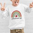 Bus Driver Rainbow Appreciation Day Hello Back To School Graphic Kid Sweatshirt