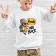 Cool Cartoon Pencil Saying Bruh Back To School Graphic Kid Sweatshirt Cool Cartoon Pencil Saying Bruh Back To School Graphic Kid Sweatshirt