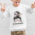 Custodian Life Messy Bun Hair Glasses Leopard Back To School Graphic Kid Sweatshirt Custodian Life Messy Bun Hair Glasses Leopard Back To School Graphic Kid Sweatshirt