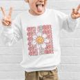 Groovy 4th Grade Back To School First Day Of Fourth Grade Graphic Kid Sweatshirt