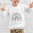 Hello Nursery Pencil Rainbow Back To School Boys Girls Premium Tri-Blend Graphic Kid Sweatshirt
