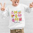 Hello Sixth 6th Grade Back To School Coquette Bow Girls Graphic Kid Sweatshirt Hello Sixth 6th Grade Back To School Coquette Bow Girls Graphic Kid Sweatshirt