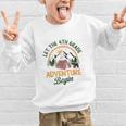 Let The 4th Grade Adventure Begin Camping Back To School Graphic Kid Sweatshirt Let The 4th Grade Adventure Begin Camping Back To School Graphic Kid Sweatshirt