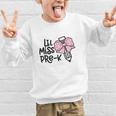 LiL Miss Pre-K Girls Coquette Bow Gingham Bow Back To School Graphic Kid Sweatshirt LiL Miss Pre-K Girls Coquette Bow Gingham Bow Back To School Graphic Kid Sweatshirt