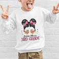Little Miss 3rd Grade Messy Bun Back To School Graphic Kid Sweatshirt Little Miss 3rd Grade Messy Bun Back To School Graphic Kid Sweatshirt