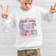 Little Miss Kindergarten Back To School Girls Coquette Bow Graphic Kid Sweatshirt Little Miss Kindergarten Back To School Girls Coquette Bow Graphic Kid Sweatshirt