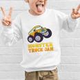 Monster Truck Jam School Bus Yellow Back To School Toddlers Graphic Kid Sweatshirt Monster Truck Jam School Bus Yellow Back To School Toddlers Graphic Kid Sweatshirt